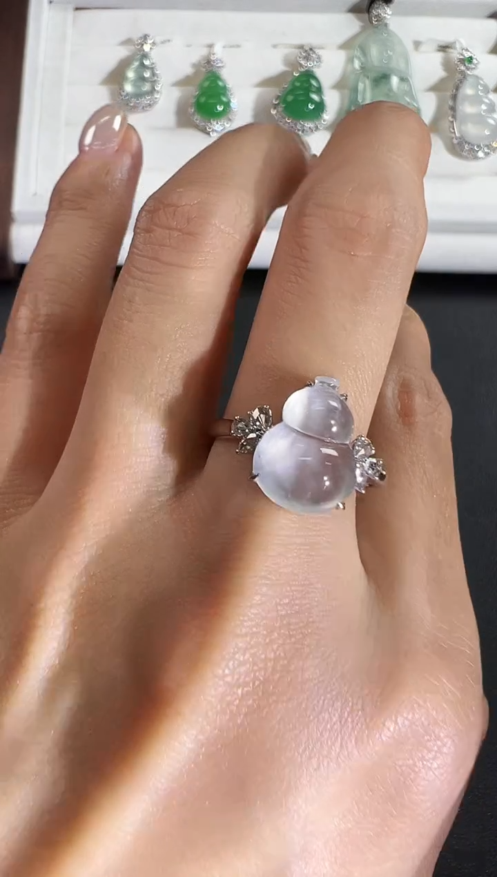 18K金镶嵌戒指翡翠KXLJ1223-017