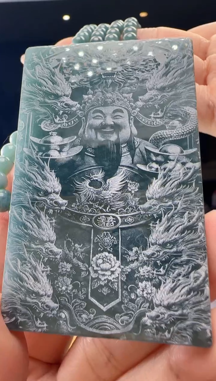 吊坠(赠链)未镶嵌翡翠多样性发其一YJ@@WS1WX41848