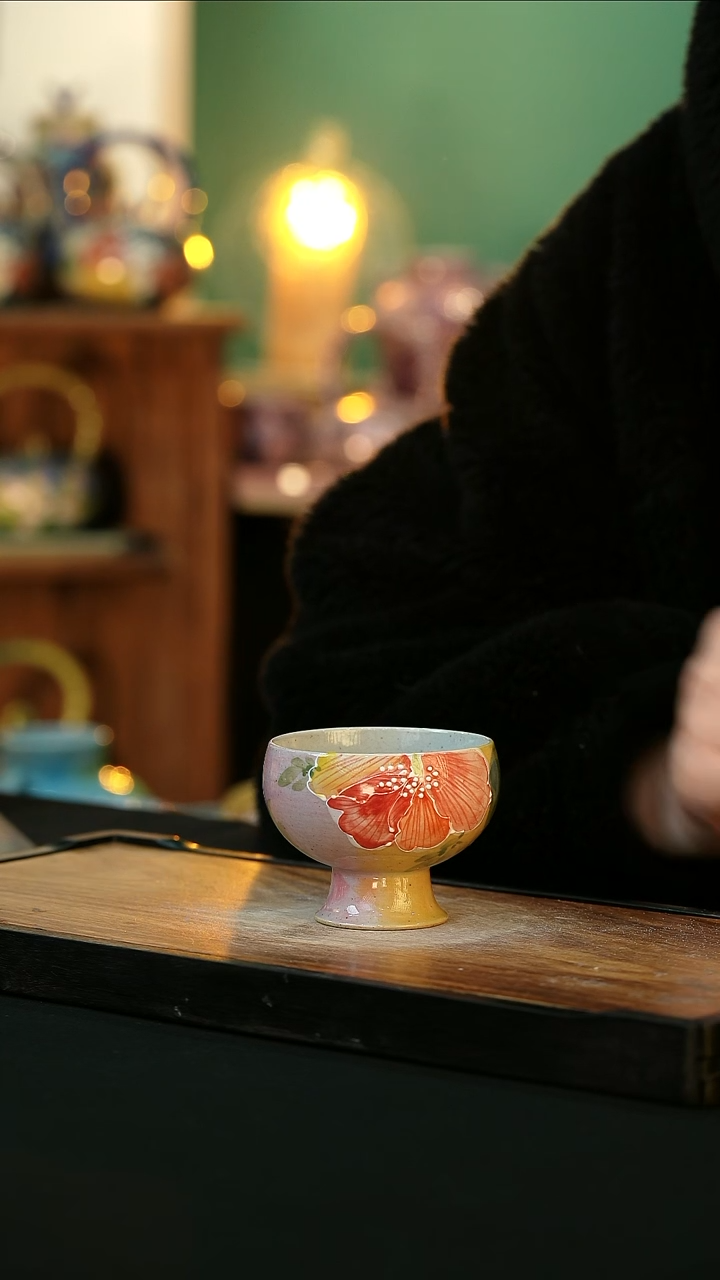 【闪购商品】杯手绘心瓷陶瓷 浮力