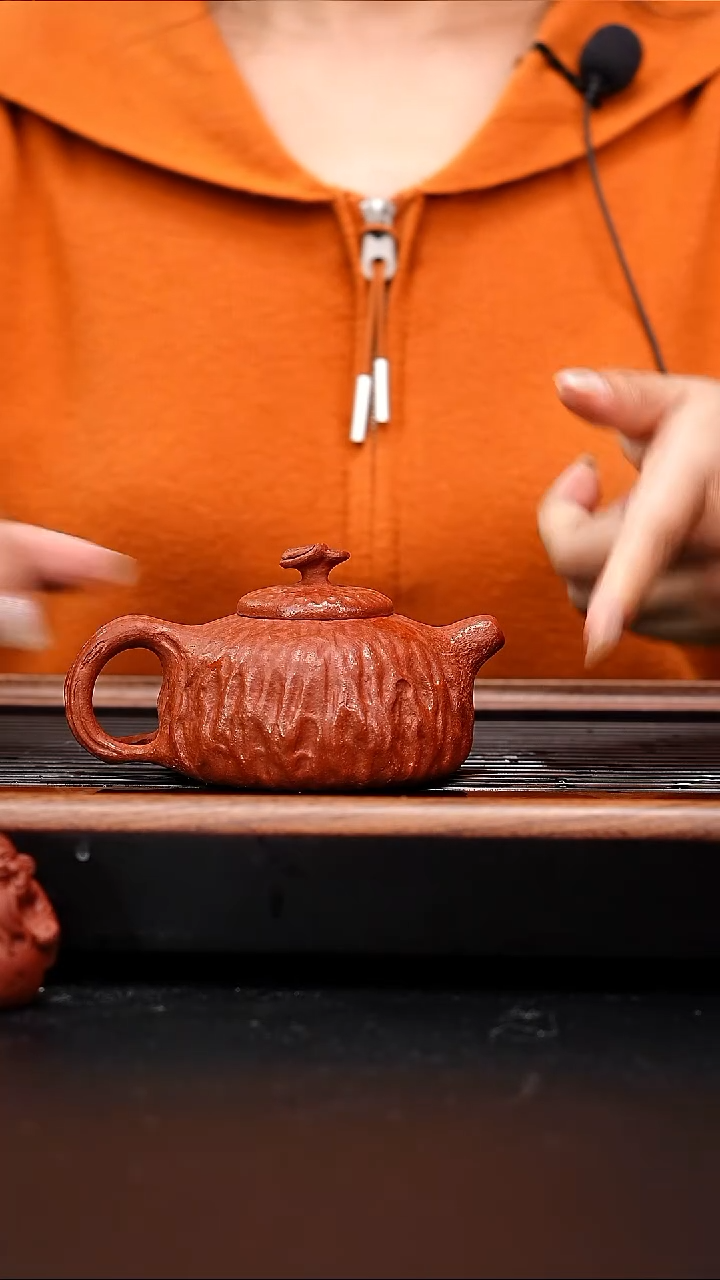 茶壶紫砂小煤窑朱泥粗砂树桩供春