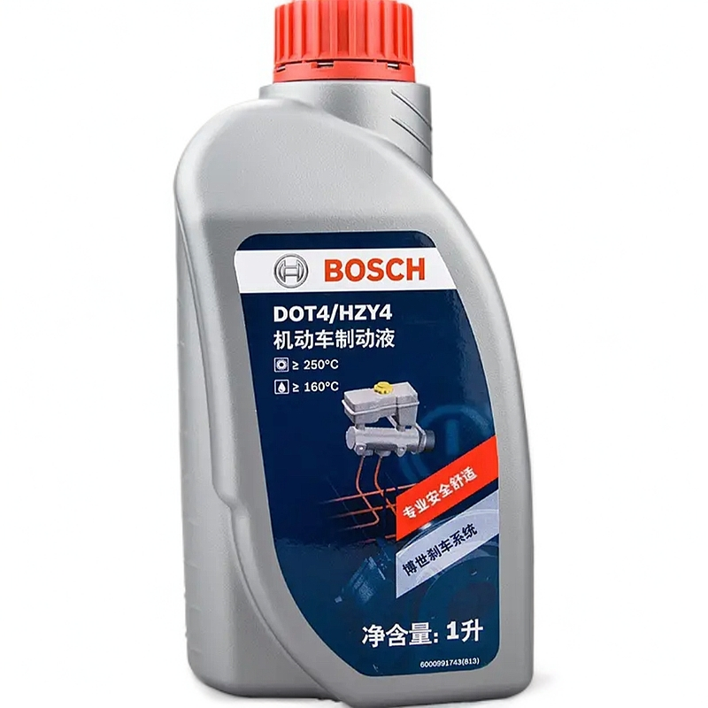 博世（BOSCH）DOT4 刹车油/制动液/离合器油 1L 通用型 一升装