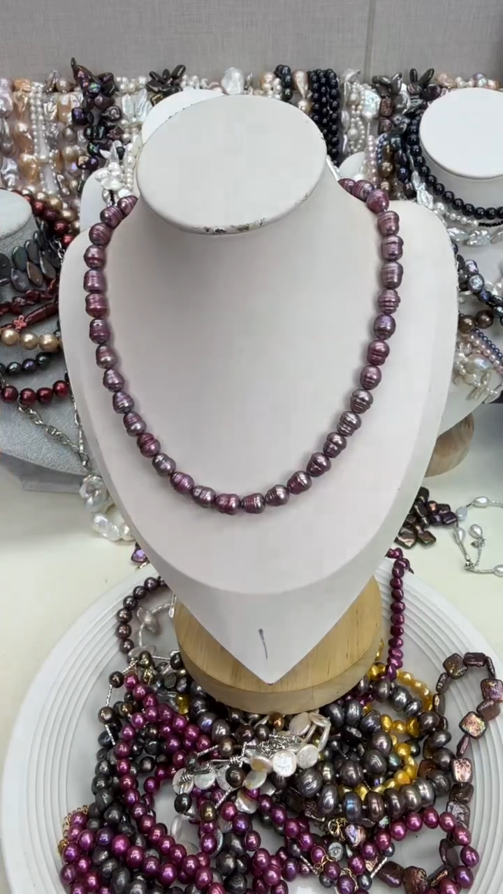 颈饰银S925镶嵌淡水珍珠1