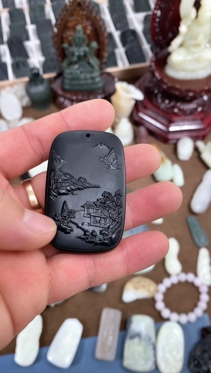 【闪购商品】和田玉吊坠(不含链)未镶嵌山水