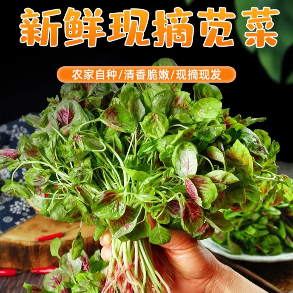 【挑幺挑六】甄选新鲜红苋菜现摘红叶土苋菜1-5斤时令蔬菜产地直发绿色蔬菜
