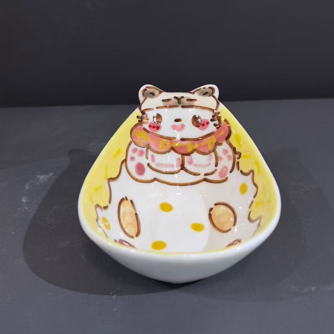 A228手绘陶瓷碗盘手工手绘创意