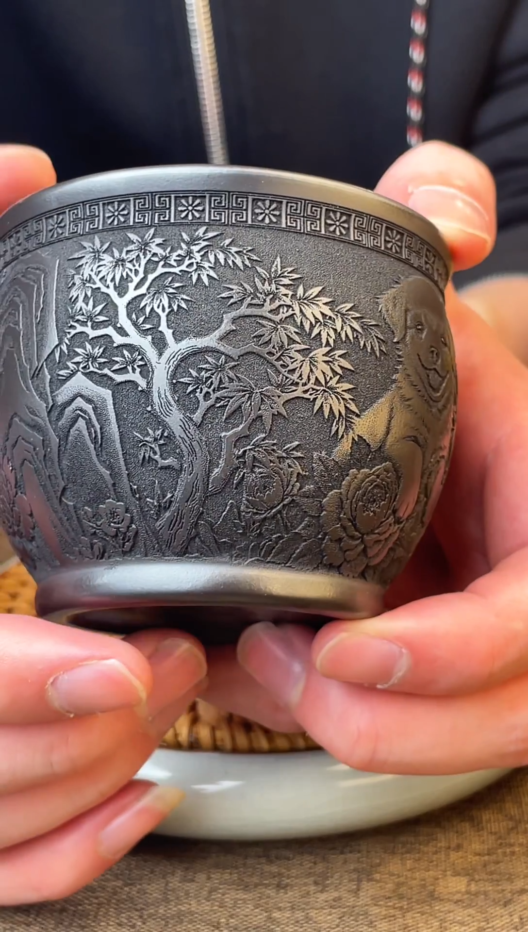 旺财 玄铁石黄主人杯