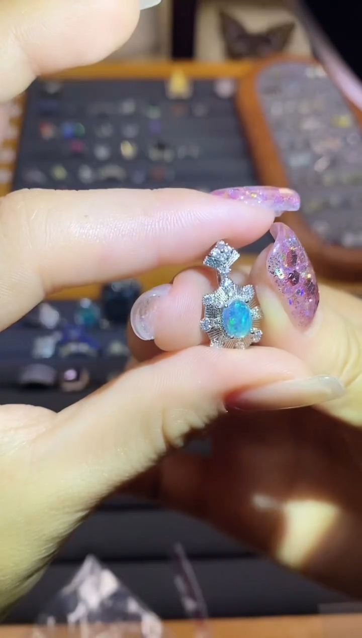 【闪购商品】托帕石戒指银S925镶嵌         