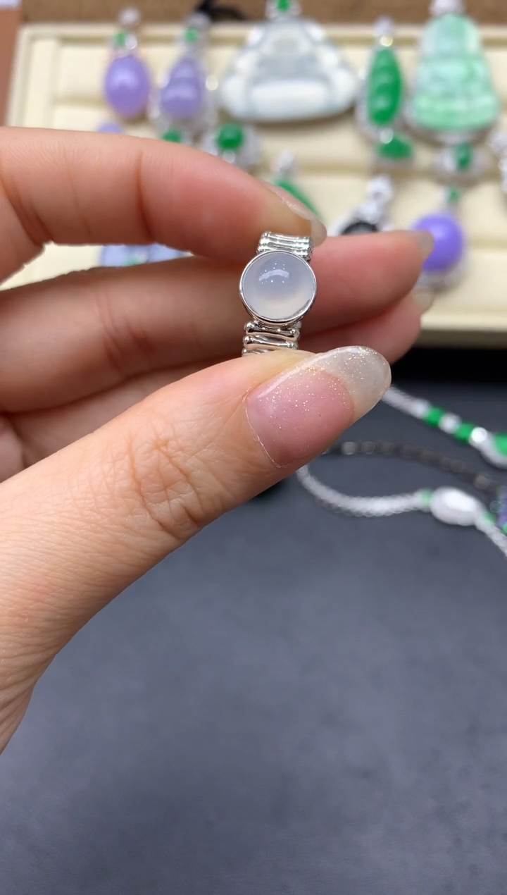 【闪购商品】翡翠戒指18K金镶嵌243-中国好珍宝