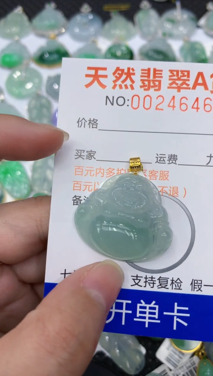 【闪购商品】翡翠颈饰18K金镶嵌11111111111