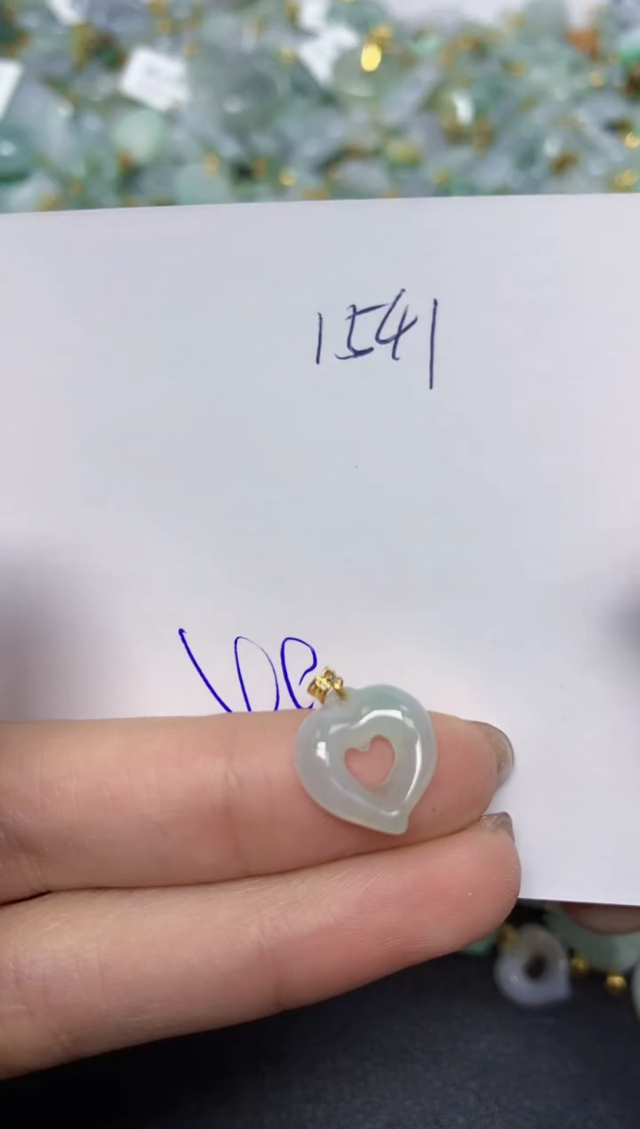 【闪购商品】翡翠颈饰18K金镶嵌 天然翡翠A货