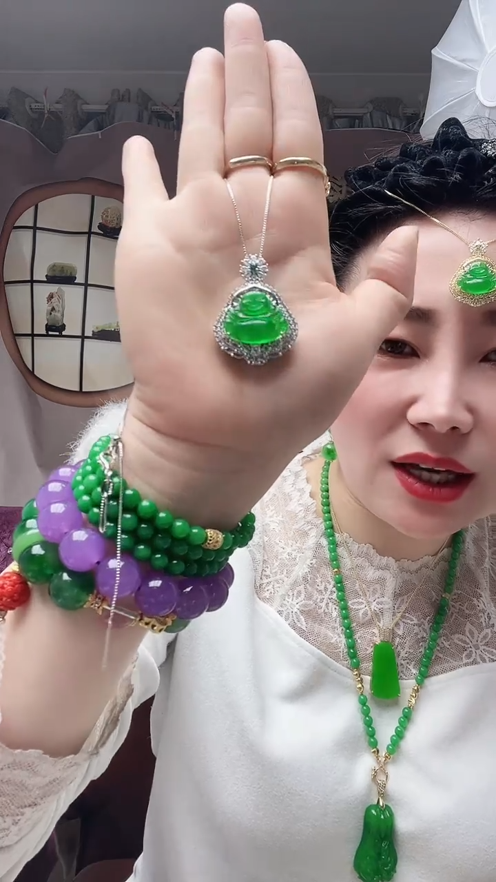 【闪购商品】翡翠颈饰银S925镶嵌X26号