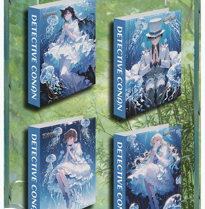 【梦婷】[艺游创想]名侦探柯南笔墨执青 全亚克力精品工艺色纸