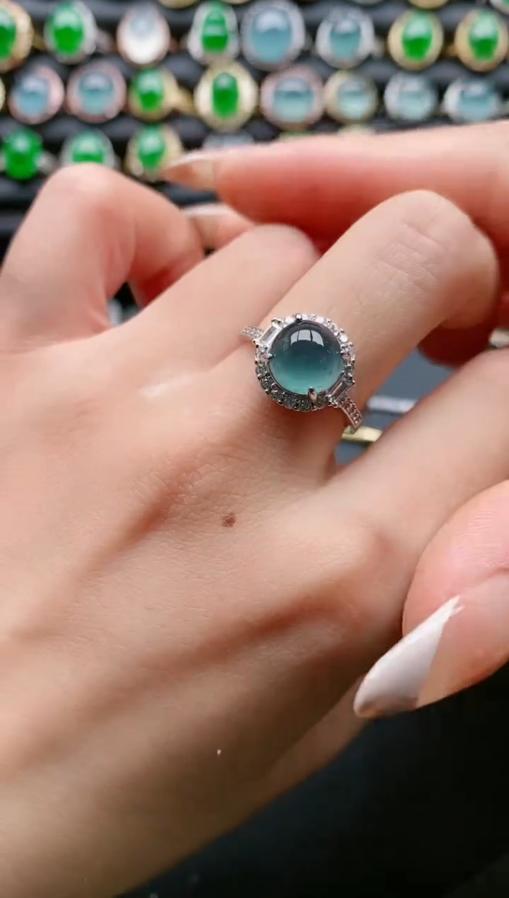 【闪购商品】翡翠戒指银S925镶嵌11111111