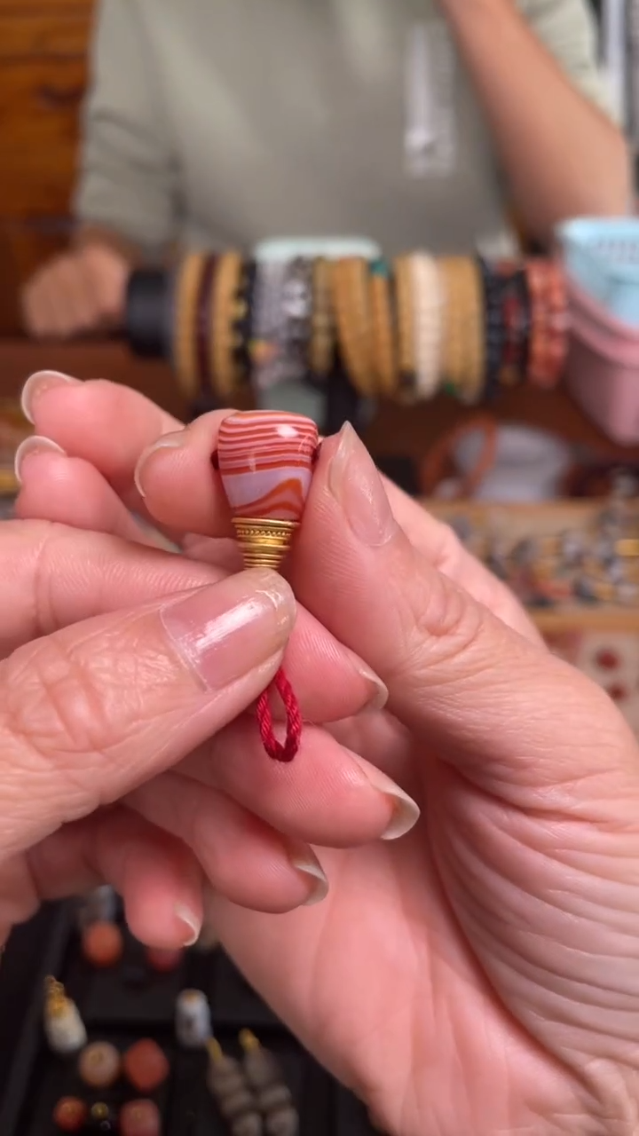 【闪购商品】玛瑙/玉髓颈饰未镶嵌玛瑙饰品三通50