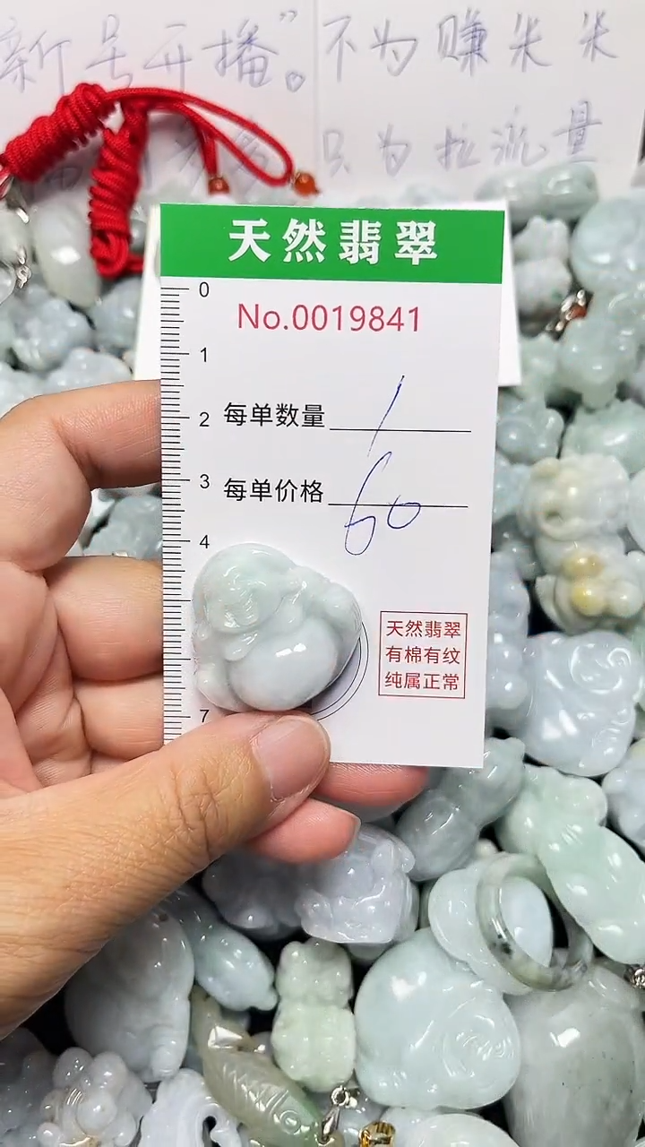 翡翠未镶嵌吊坠(不含链)9841