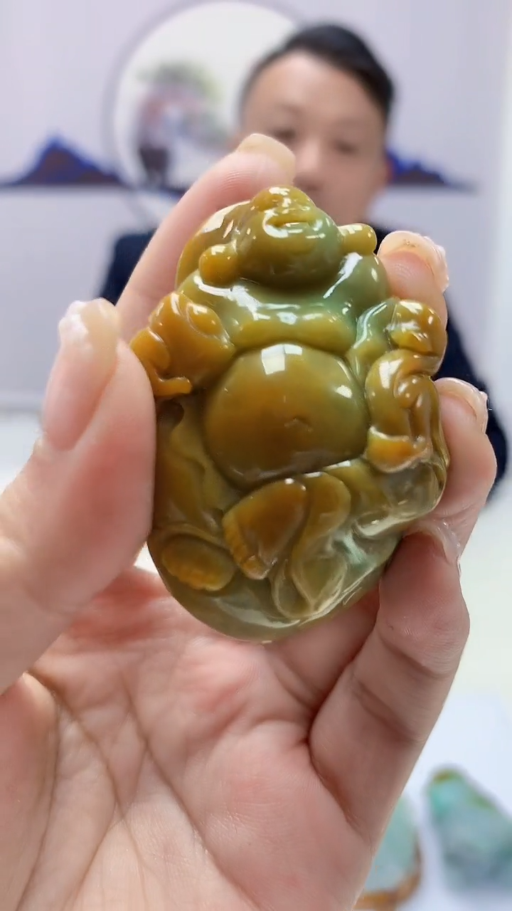 【闪购商品】定制翡翠未镶嵌4969ms-毛货44佛公
