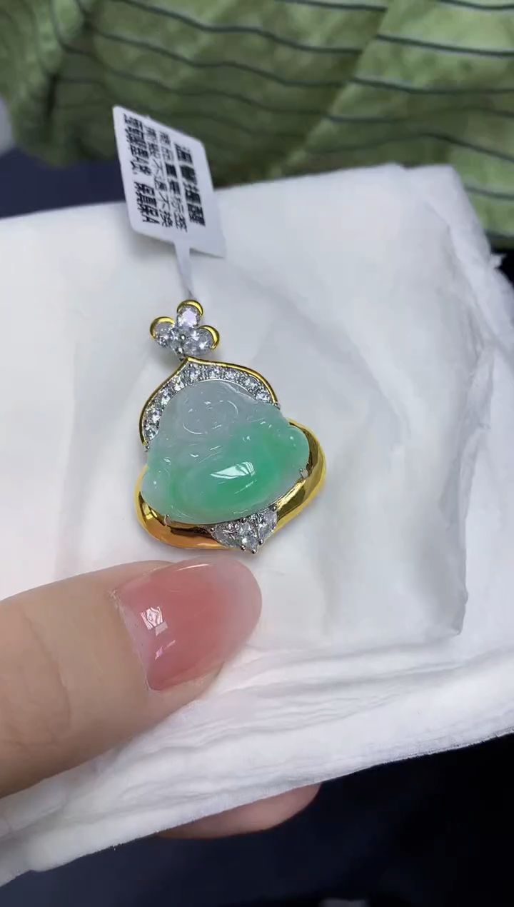 颈饰未镶嵌翡翠天然缅甸翡翠A货多样性发一件