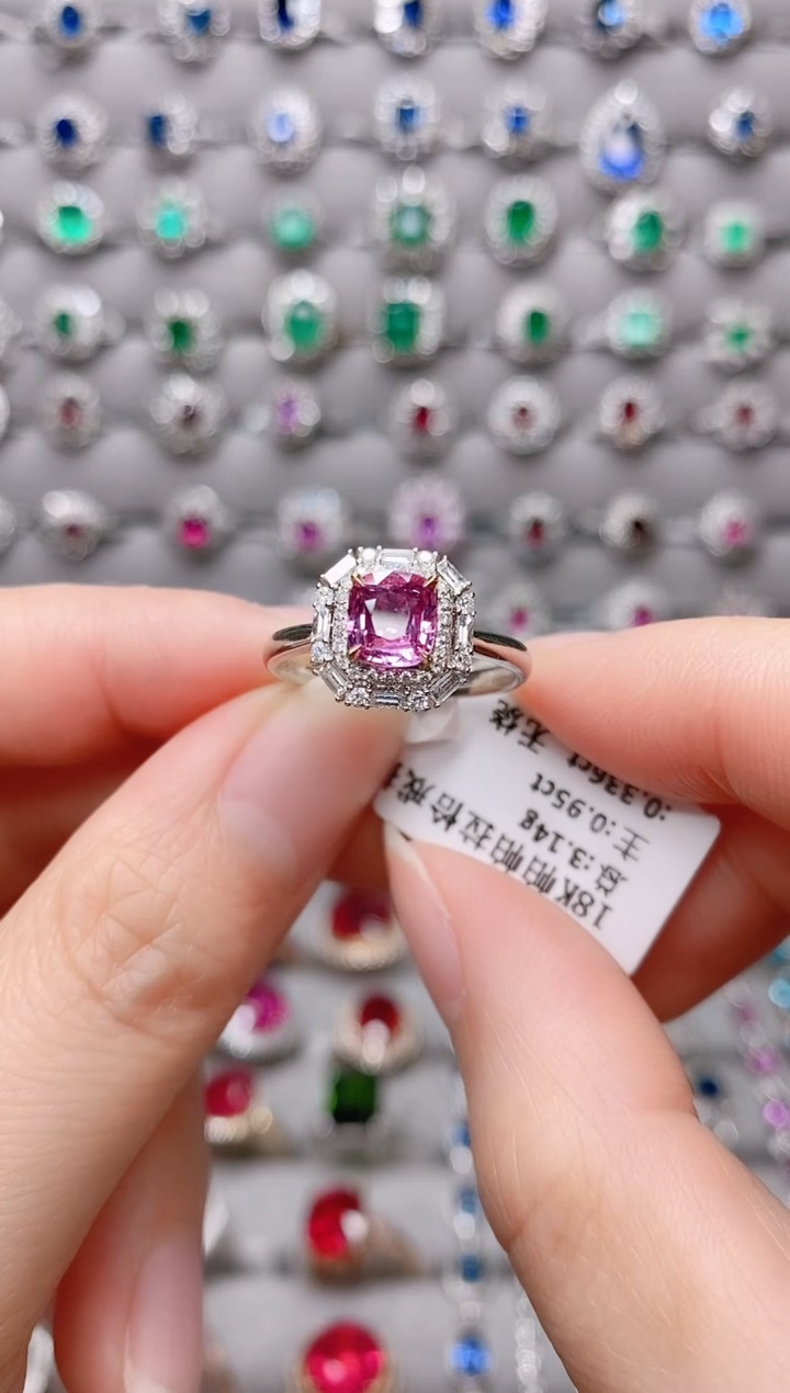 【闪购商品】蓝宝石18K金戒指14K金镶嵌.