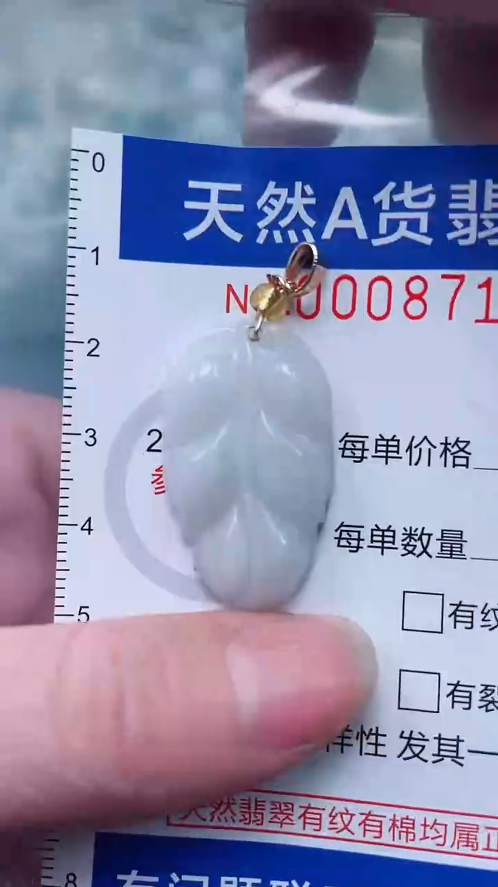翡翠未镶嵌吊坠(不含链)1