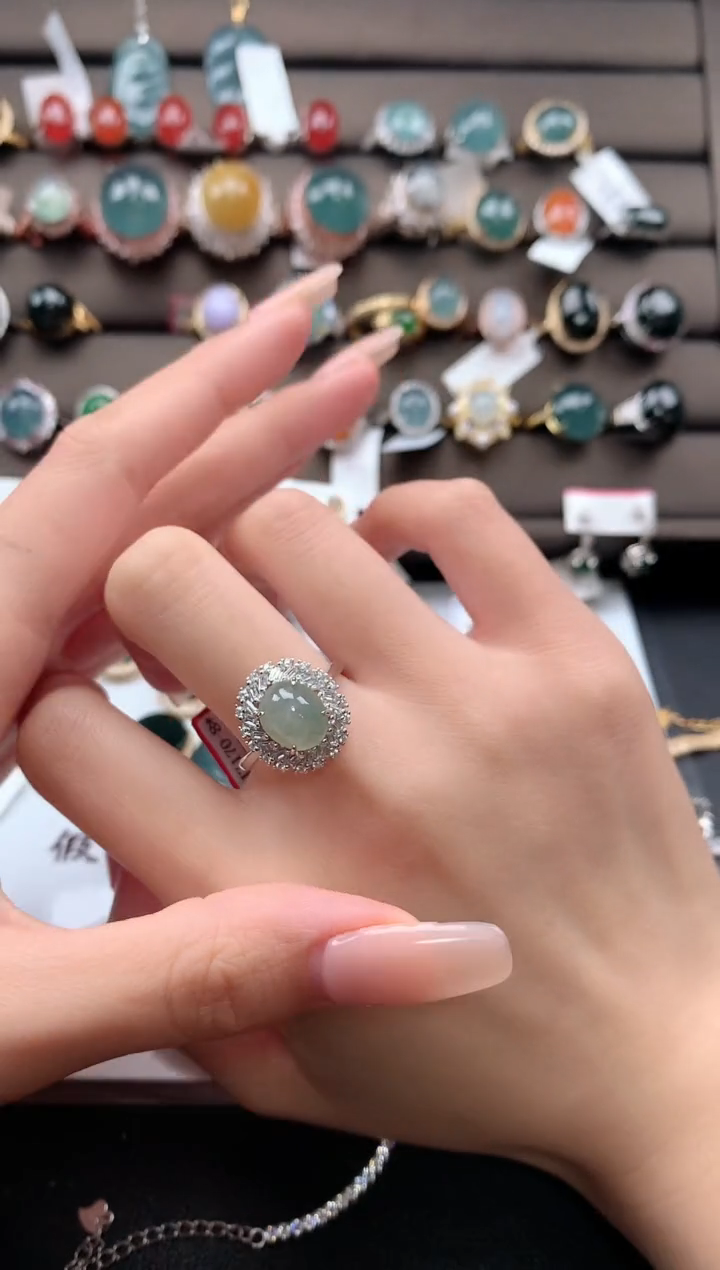 【闪购商品】翡翠戒指银S925镶嵌312312312312