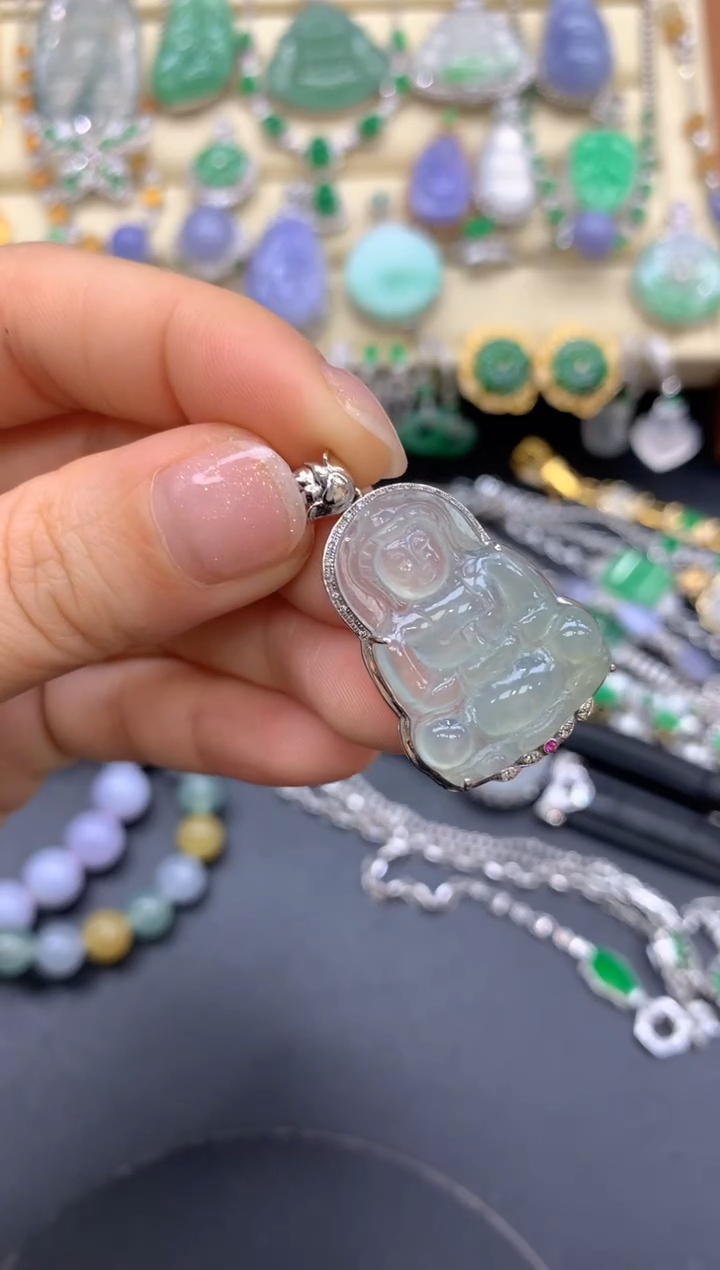 【闪购商品】翡翠颈饰18K金镶嵌244-中国好珍宝