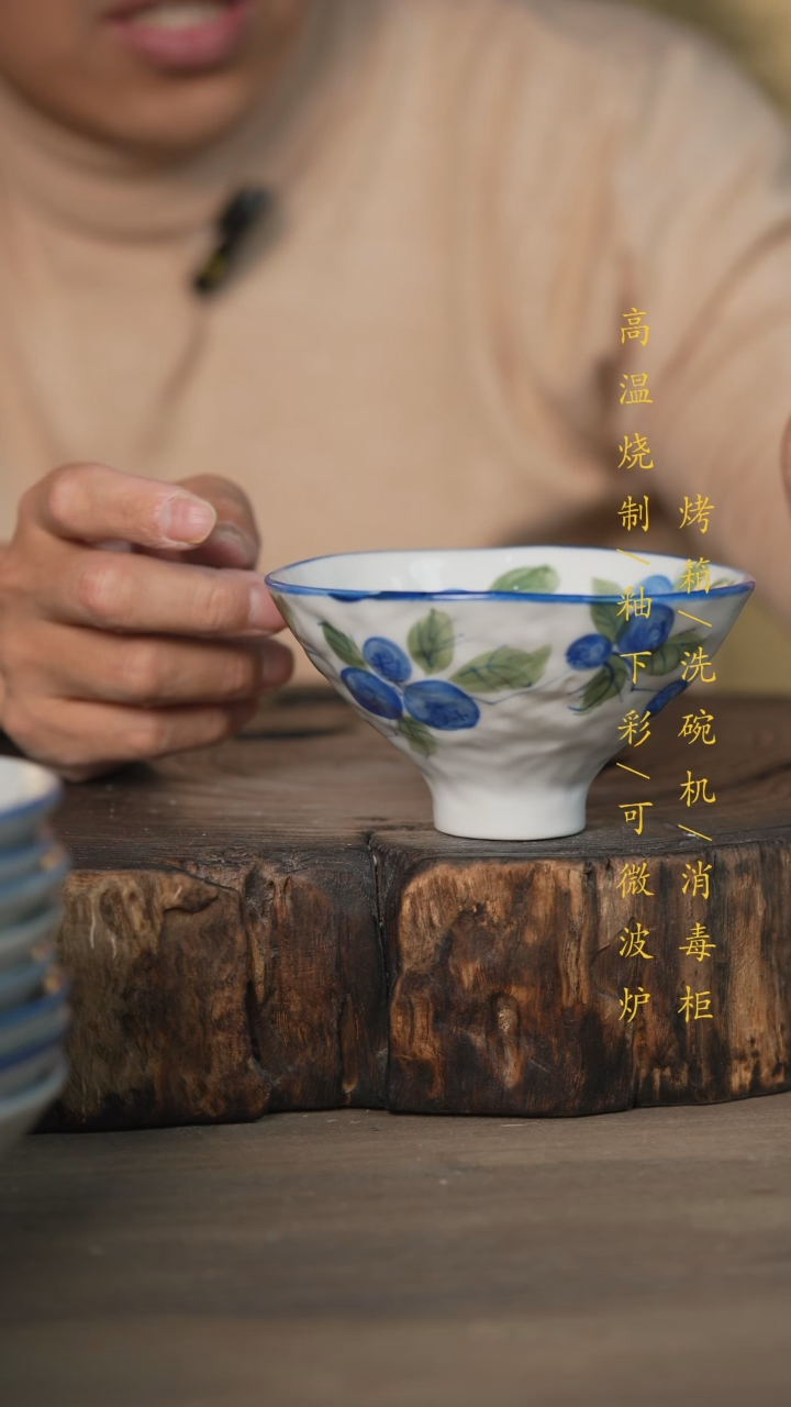 【闪购商品】瓷片景德镇高温釉下彩可微波烤箱洗碗机