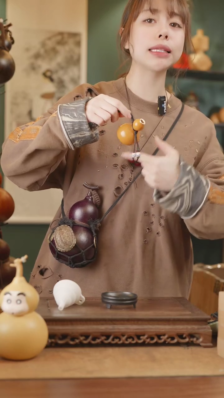 【闪购商品】282号精品天然大漆工艺防渗内胆酒葫芦~