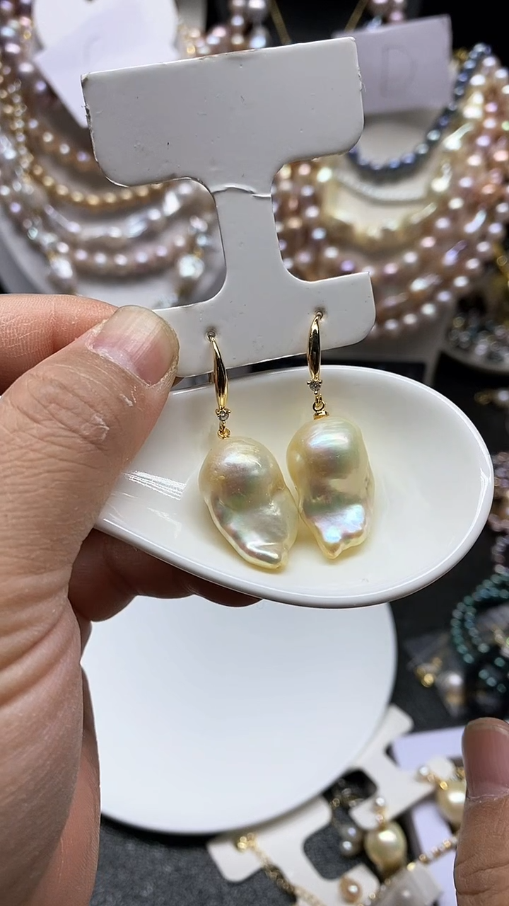 【闪购商品】淡水珍珠耳饰未镶嵌多人