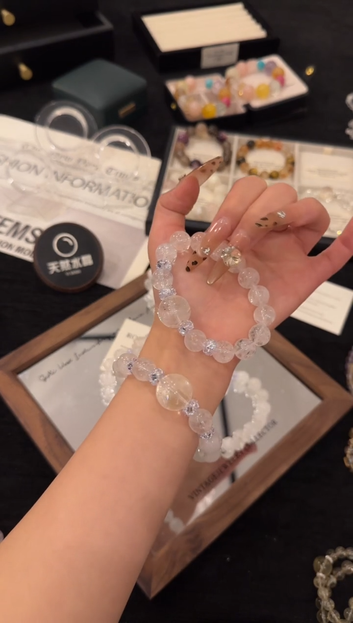 合金手链水晶白阿赛x3517