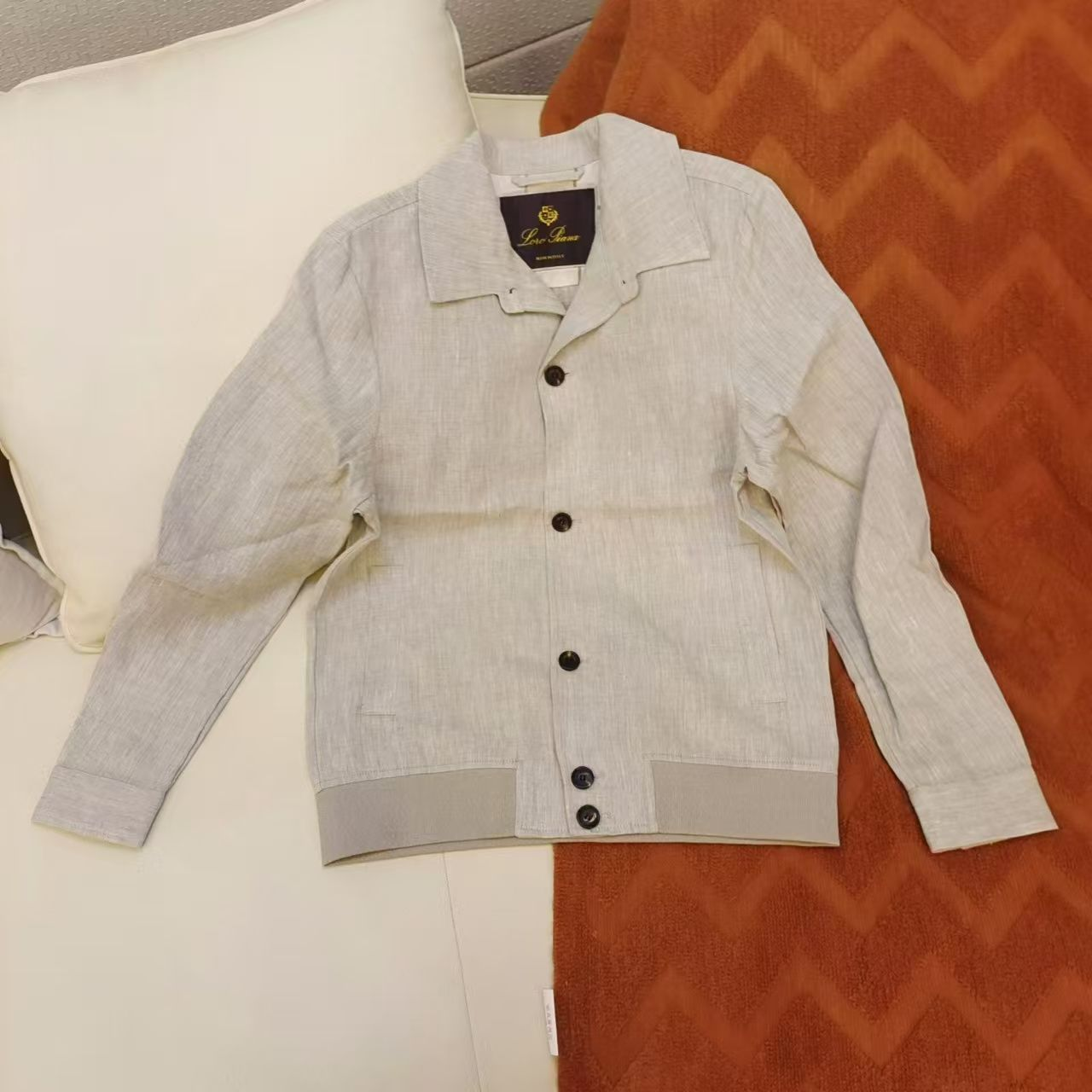 【正经小郑--孤品】 老炮的男士米色亚麻外套