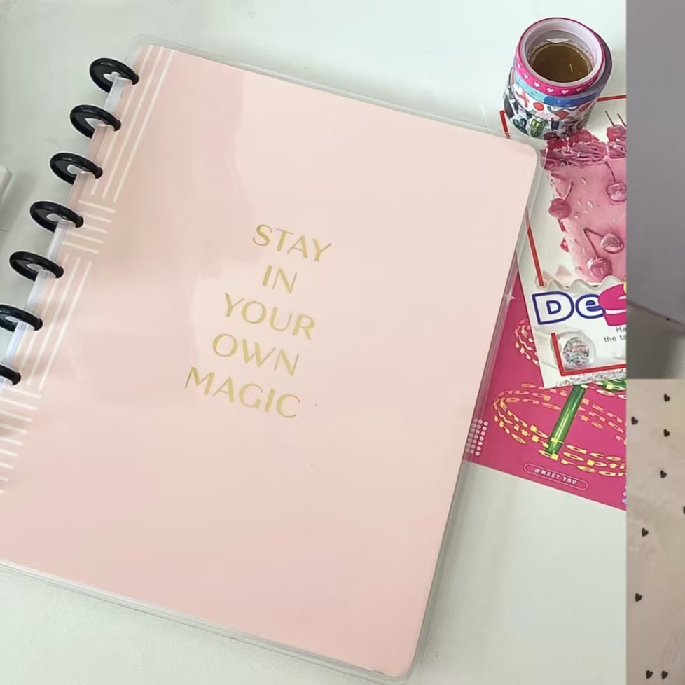 【暖粉心镜】 HAPPY PLANNER蘑菇扣手账本高颜值7283