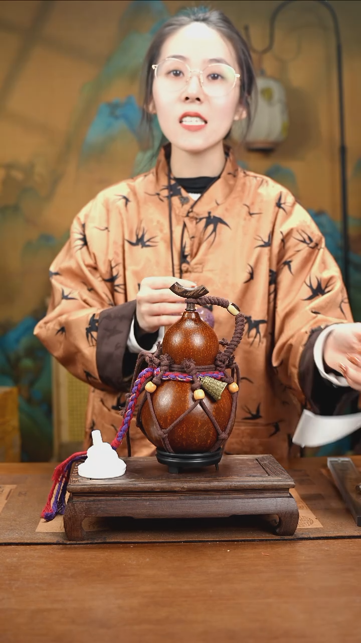 XG049网兜款大漆酒葫芦（现货现发）