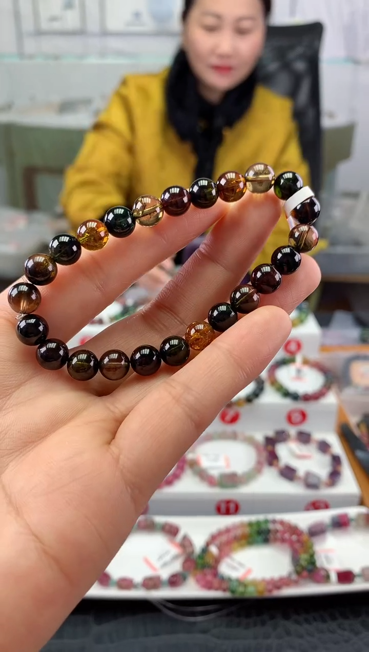 未镶嵌手串碧玺 多样性发一条