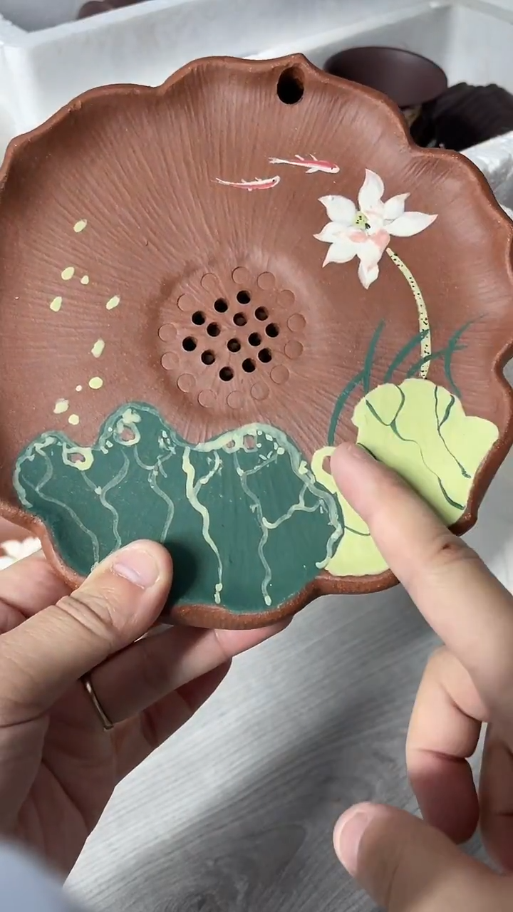 茶壶紫砂降坡荷花湿泡