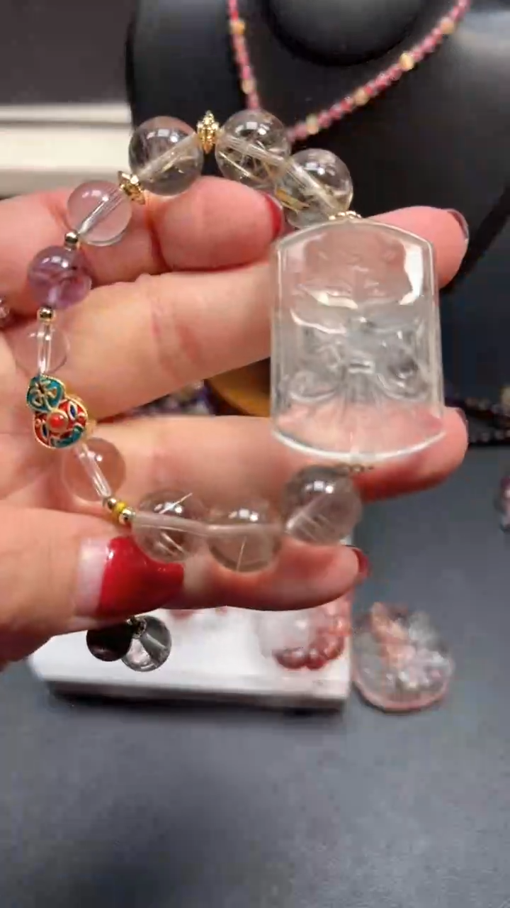 【闪购商品】水晶颈饰未镶嵌【百晶灵儿】天然定制款