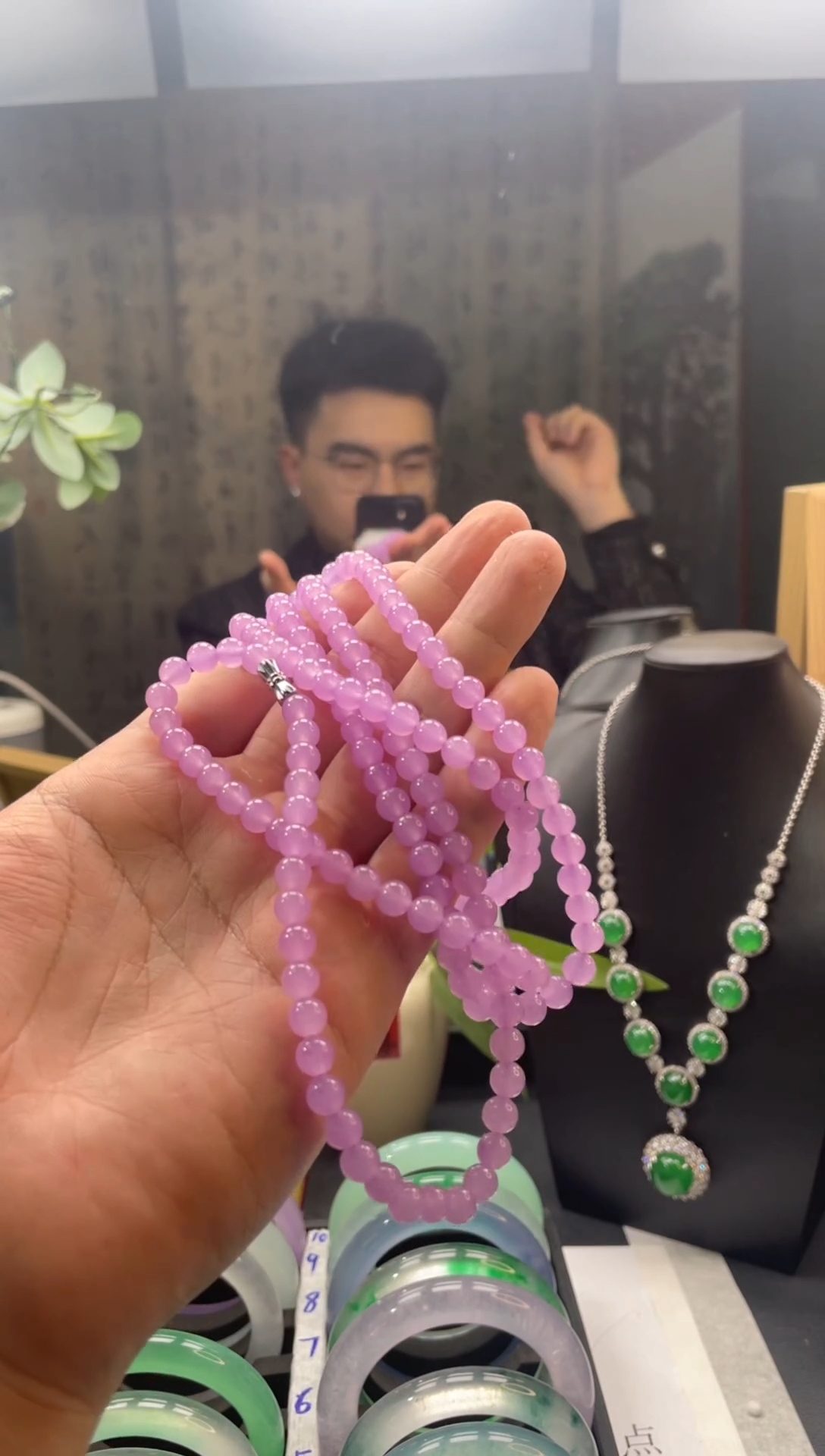 啊强石英岩珠串2