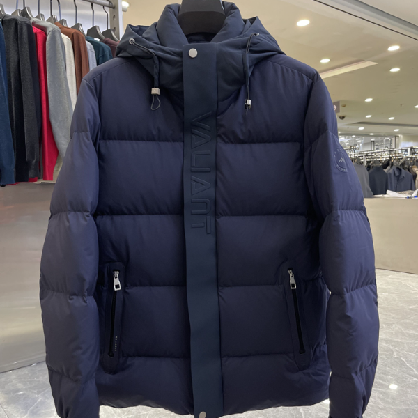 （006）高级感百搭防寒保暖90鸭绒连帽羽绒服男装外套品牌撤柜剪标