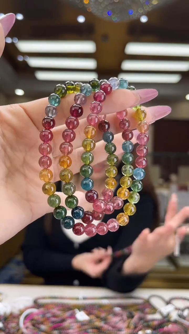 【闪购商品】碧玺/未镶嵌7mm+碧玺多圈56多样性发货