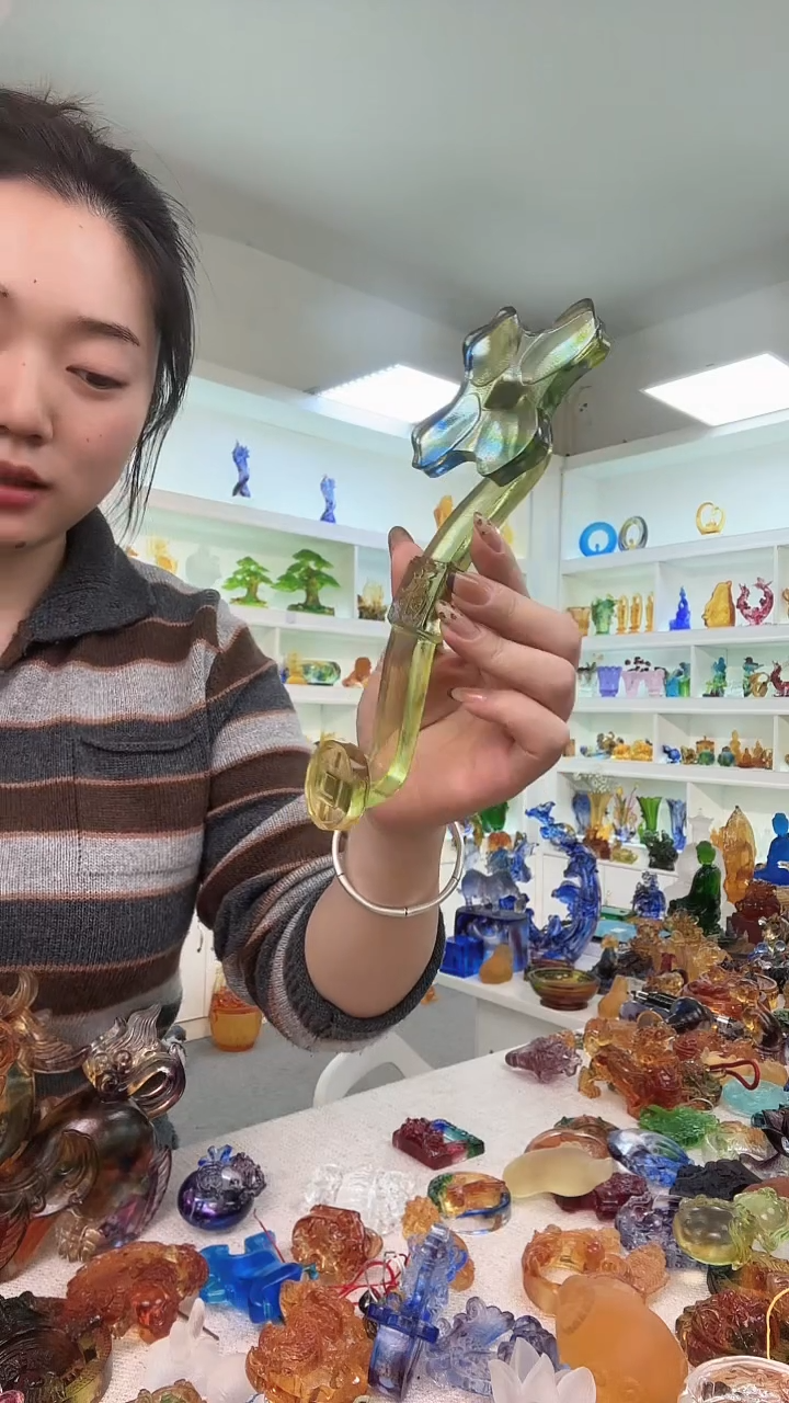 手工艺品琉璃如意