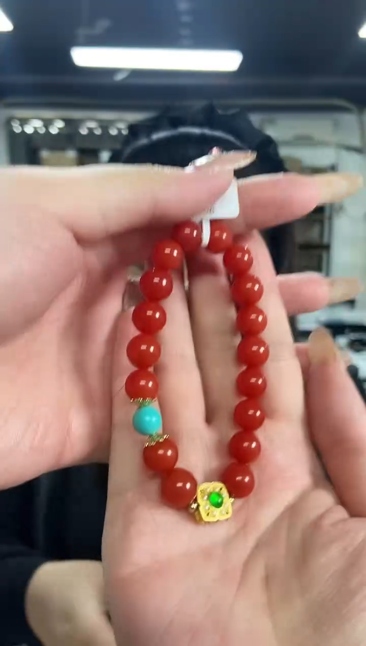 【闪购商品】南红玛瑙手串未镶嵌多样性发其一颜色微差