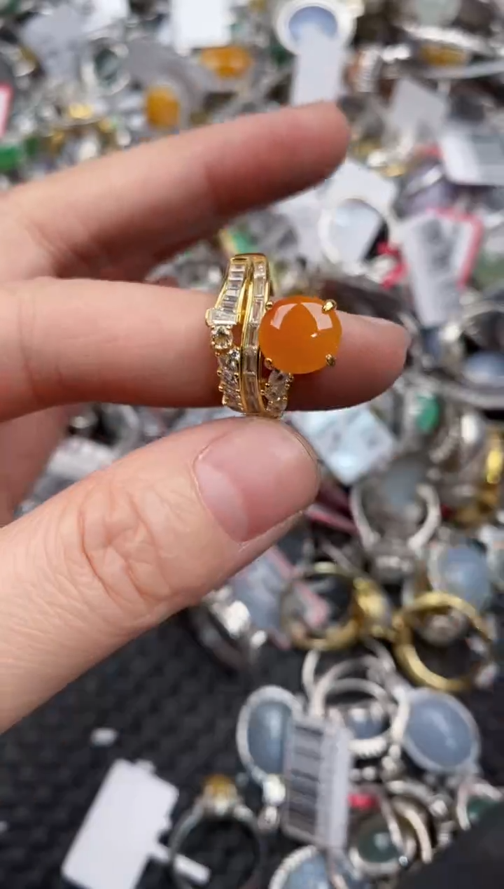 银S925镶嵌戒指翡翠11   2