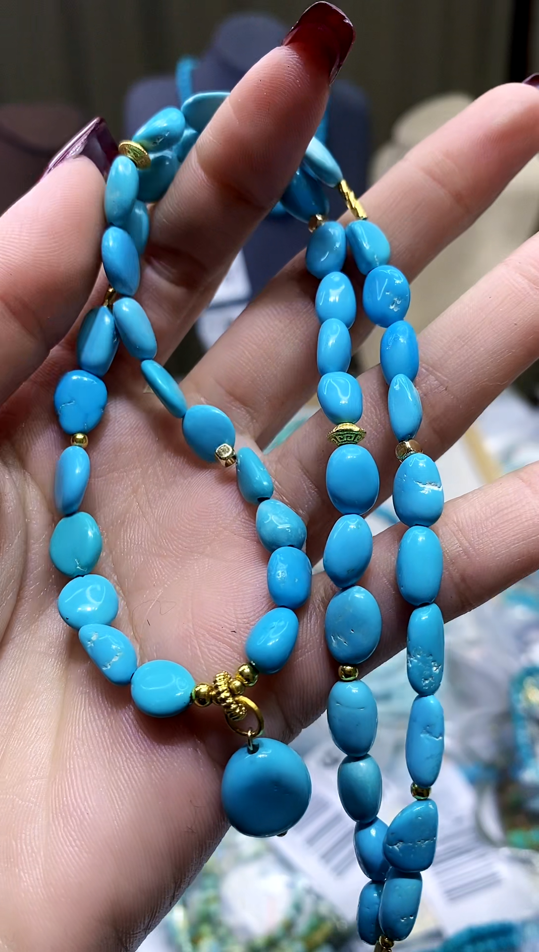 【闪购商品】绿松石项链未镶嵌752