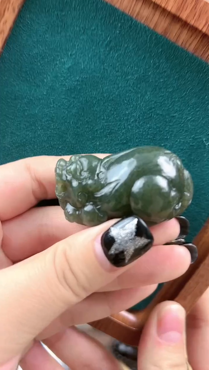 【闪购商品】和田玉颈饰未镶嵌新疆和田玉且末蓝貔貅吊坠