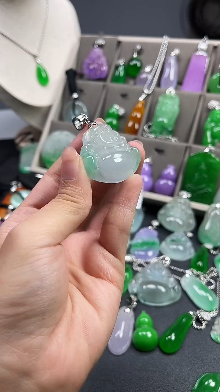 颈饰未镶嵌翡翠  所见即所得 一图一物