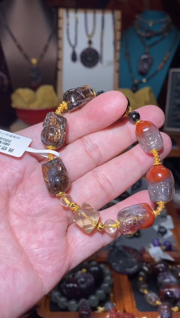 【闪购商品】水晶手串未镶嵌极光貔貅阵