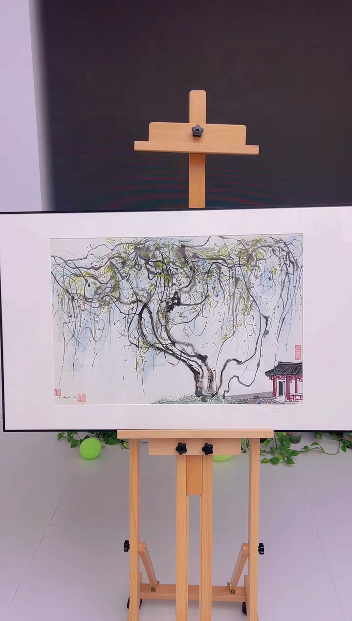 【闪购商品】绘画复刻版画-吴冠中-紫藤