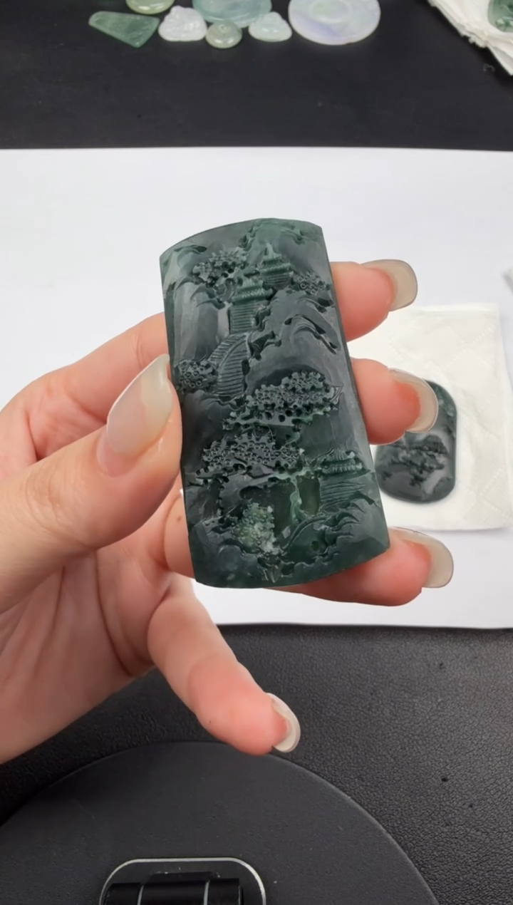 未镶嵌定制翡翠翡翠饰品-105 毛货