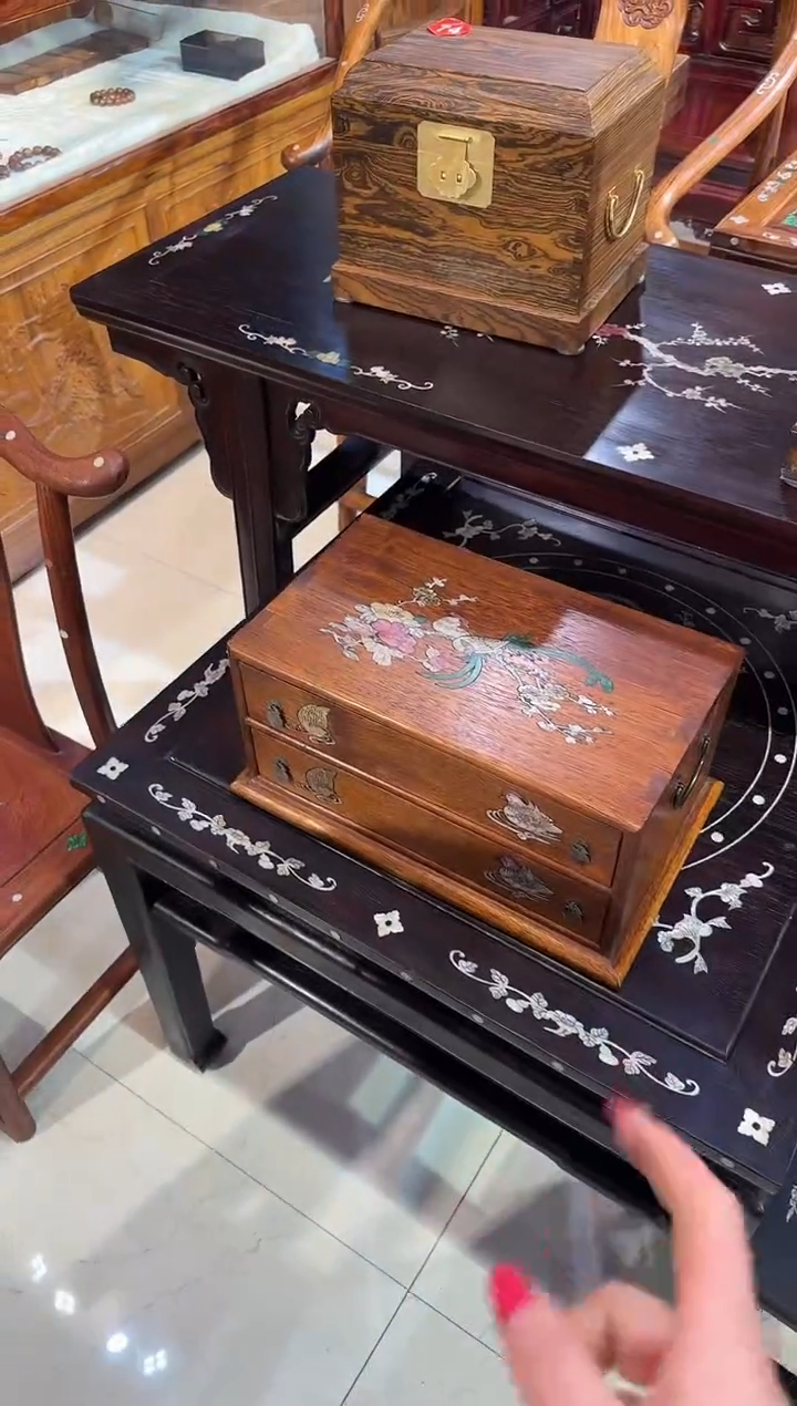 【闪购商品】木木艺长尾鸟双层柜子398.888