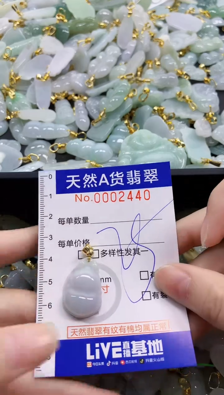 颈饰未镶嵌翡翠天然A货翡翠