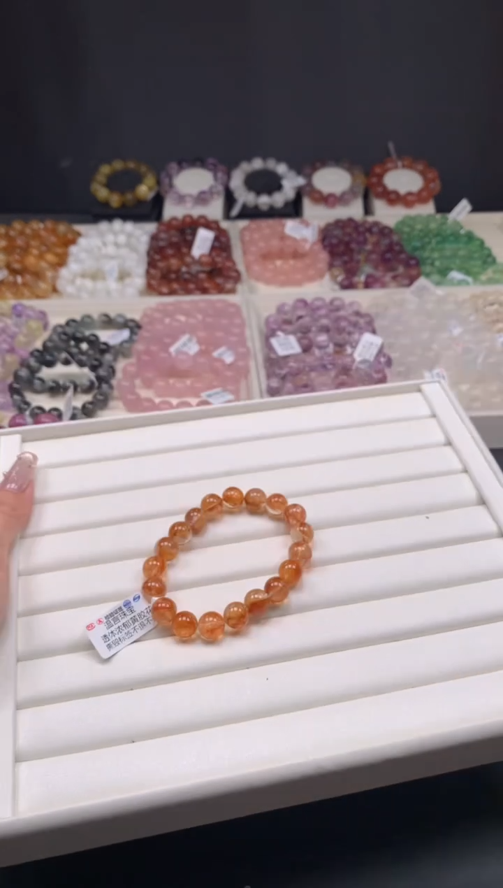 【闪购商品】水晶手链未镶嵌黄胶花10，A52